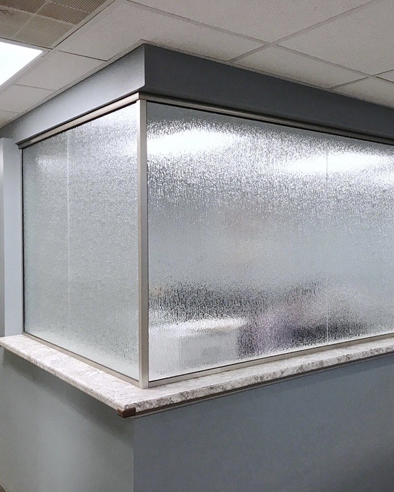 photo of custom architectural glass